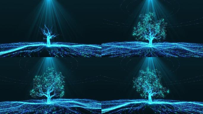 粒子树v05 视频素材