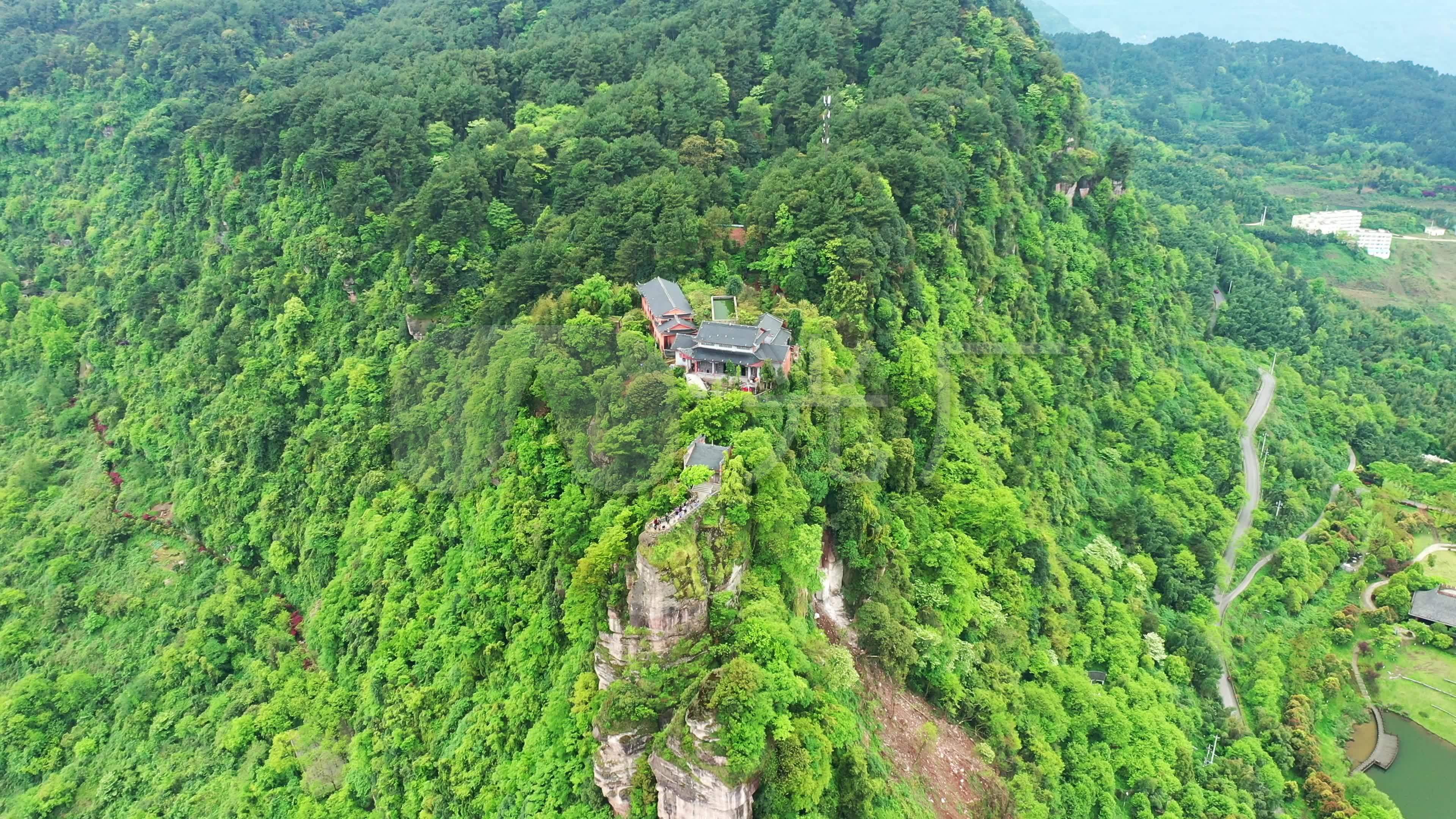 重慶綦江白雲觀360°環繞航拍