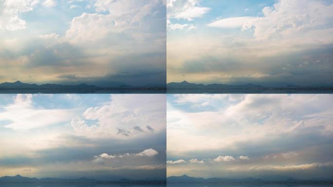 天空云朵延时摄影4k