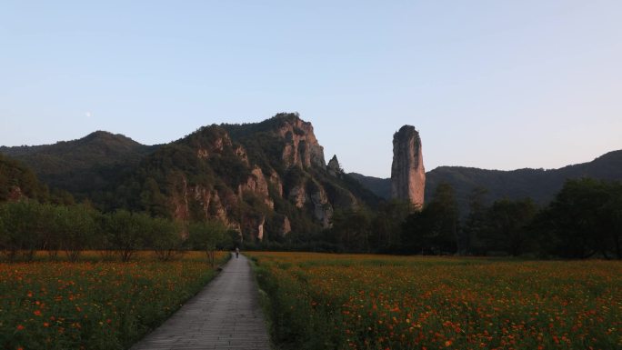 延时摄影仙都鼎湖峰景区