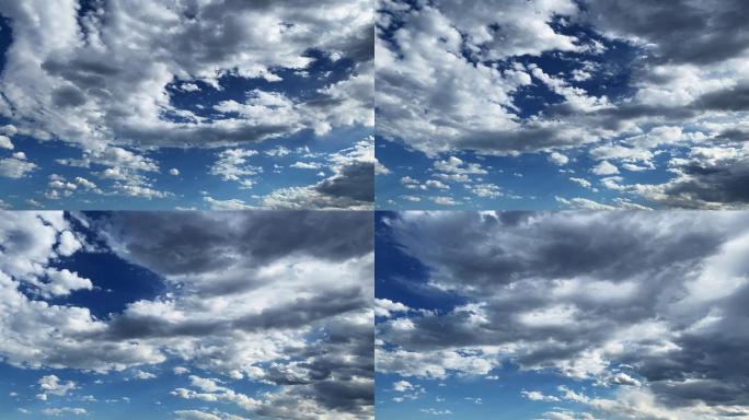【HD天空】蓝天白云清透大片云层风吹云动
