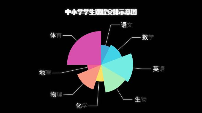 科技数据图 饼状图 扇形图  图表介绍