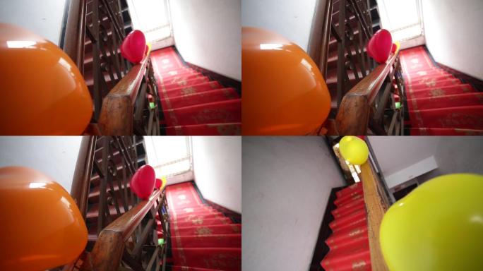 楼梯间的红地毯
