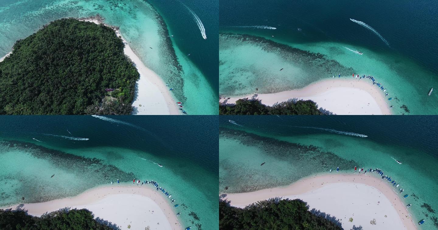 泰国旅游视频泰国普吉岛蓝色海水白沙滩