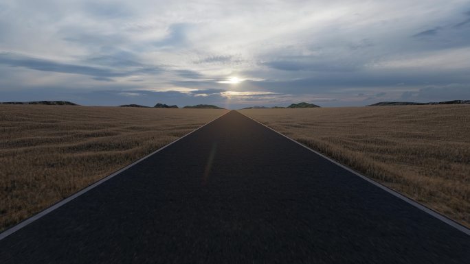 道路前进奔向远方奋斗方向意境开场人生选择