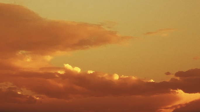 【HD天空】黄金云层落日晚霞温暖治愈夕阳