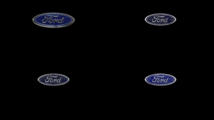 福特 福特汽车车标 logo旋转 带通道