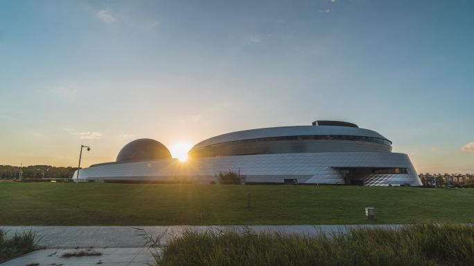 上海天文馆日落延时空境4K