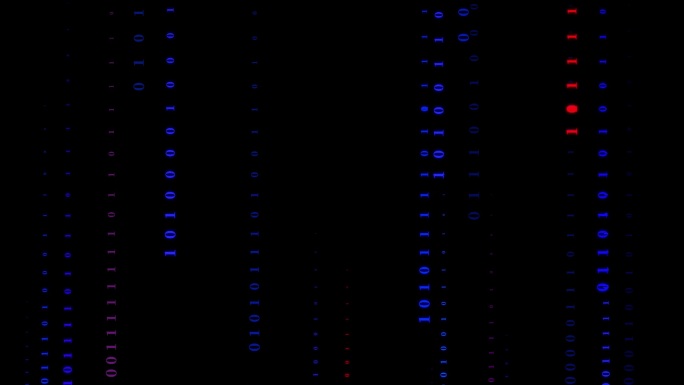 蓝色科技感数字 素材 透明通道 黑客