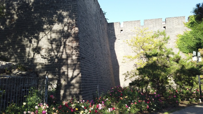 西便门城墙细节拍摄