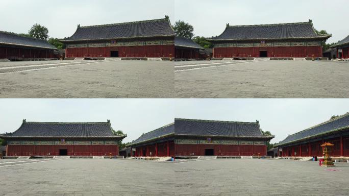 北京古代建筑博物馆建筑物全景拍摄