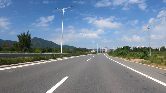 开车视角感 自驾游 路况 风景