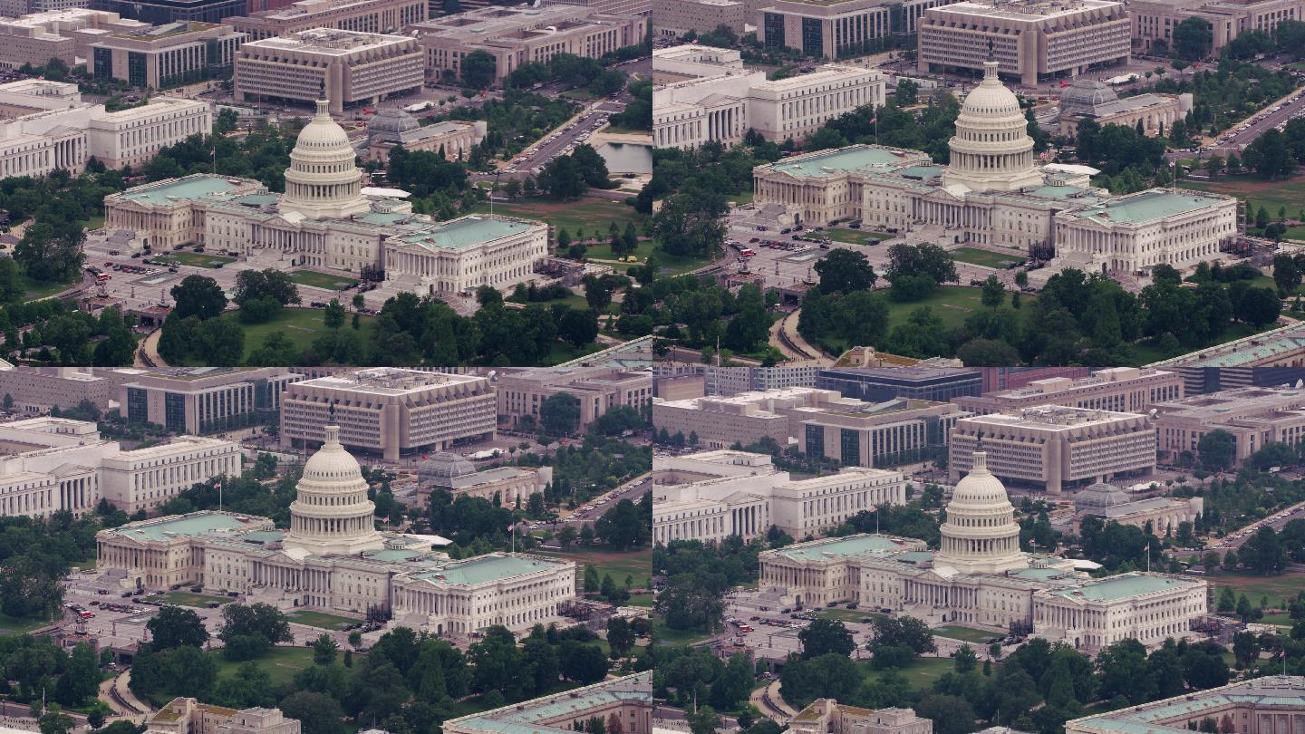 美国国会大厦鸟瞰图