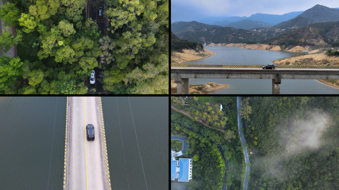 林荫道 汽车跟拍 山路