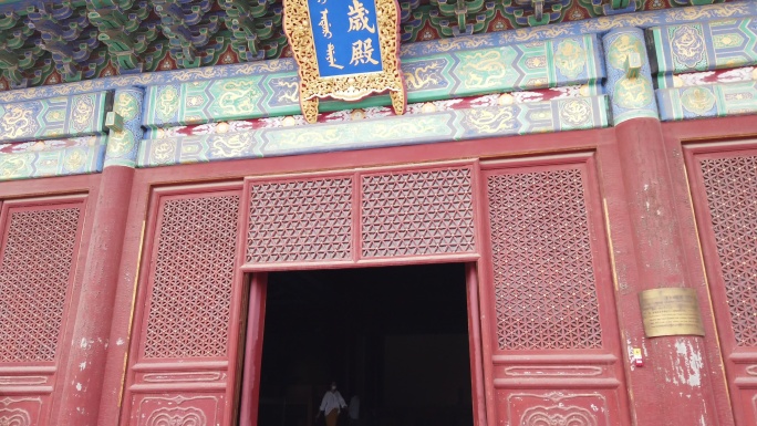 北京古代建筑博物馆-太岁殿大门细节拍摄