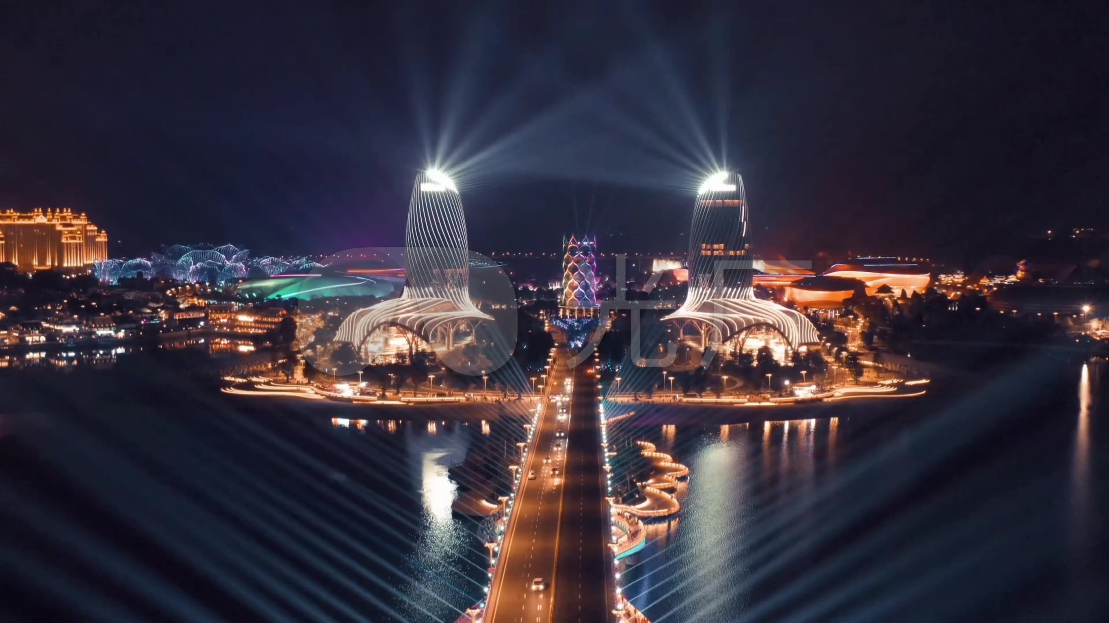 海南海口城市夜景延时_4096X2160_高清视频素材下载(编号:8553039)_实拍视频_光厂(VJ师网) www.vjshi.com