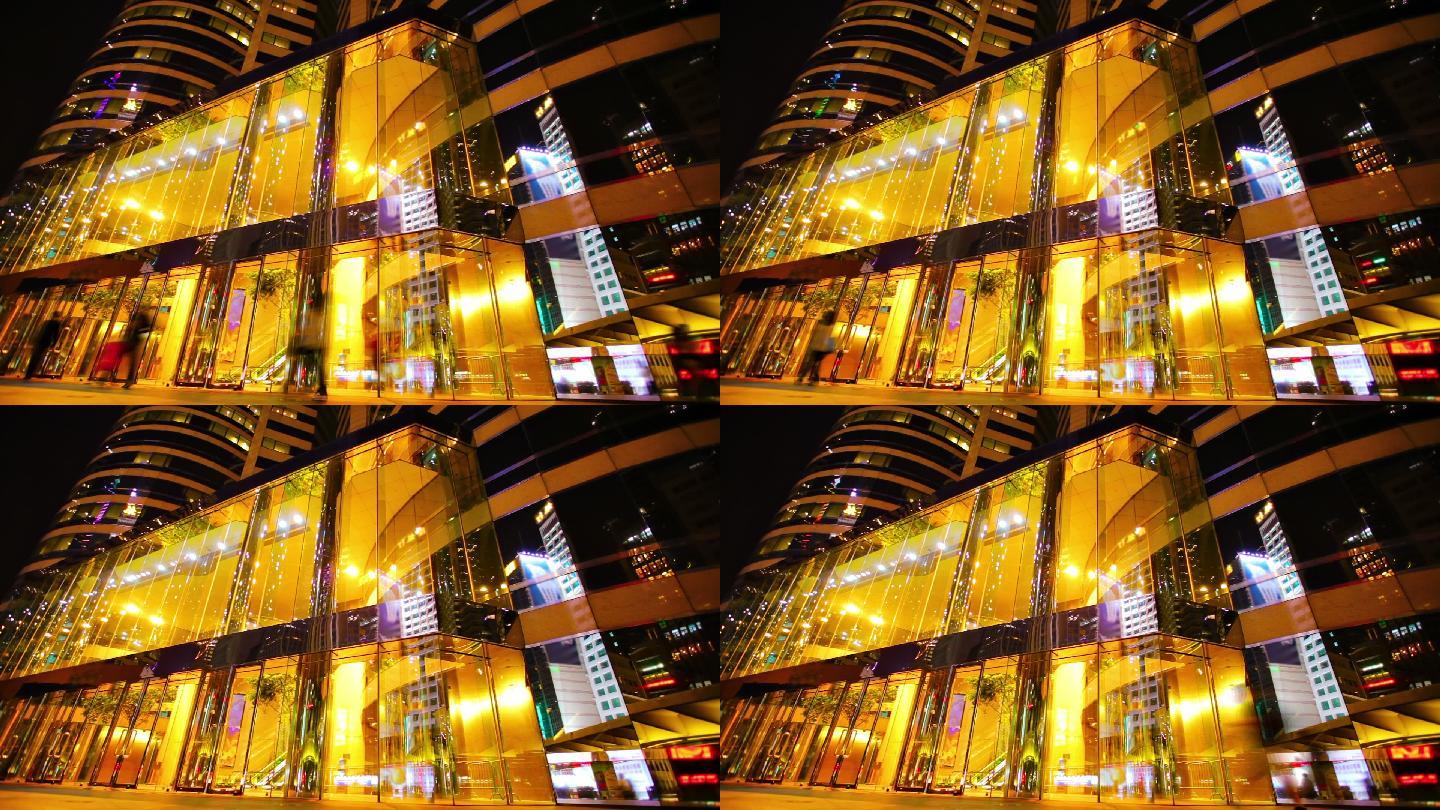 夜间香港街头创意亚洲商店