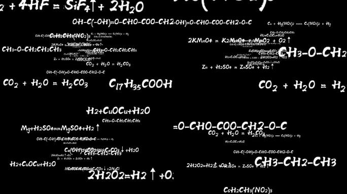 化学方程式转场视频