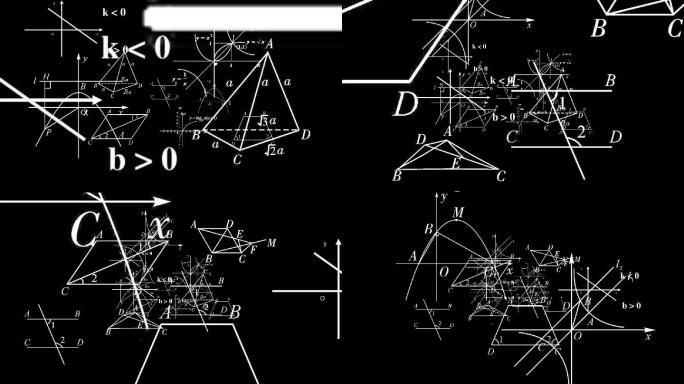 数学图形转场视频