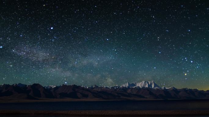 西藏圣湖纳木措星空银河 4K