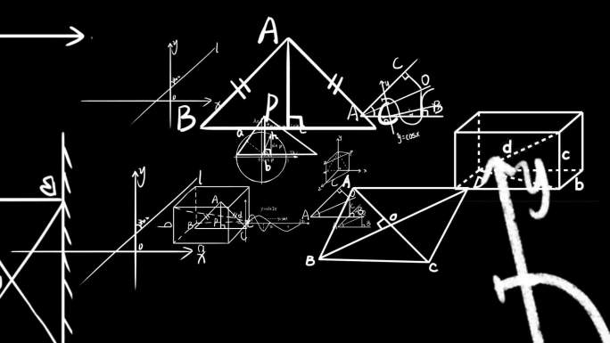 数学图形转场视频