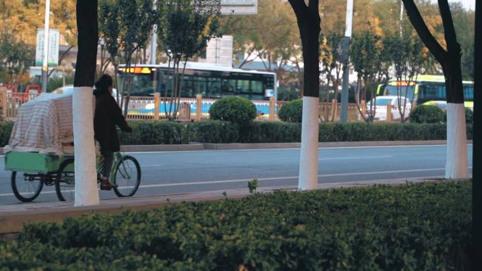 北京街景车流高清视频素材