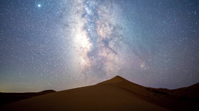 沙漠星空银河延时