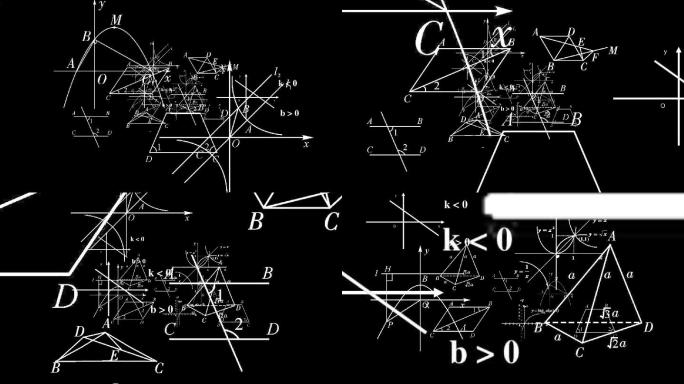 数学图形转场视频