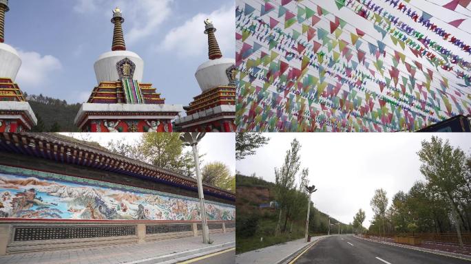 青海塔尔寺藏族文化民俗实拍素材