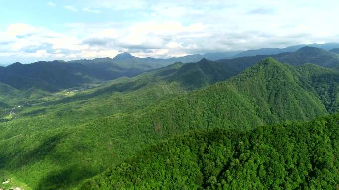 4k 航拍 群山峻岭 秦岭深山