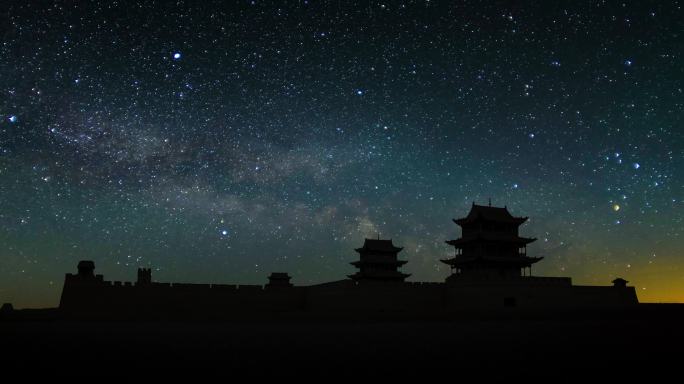 甘肃嘉峪关长城银河星空