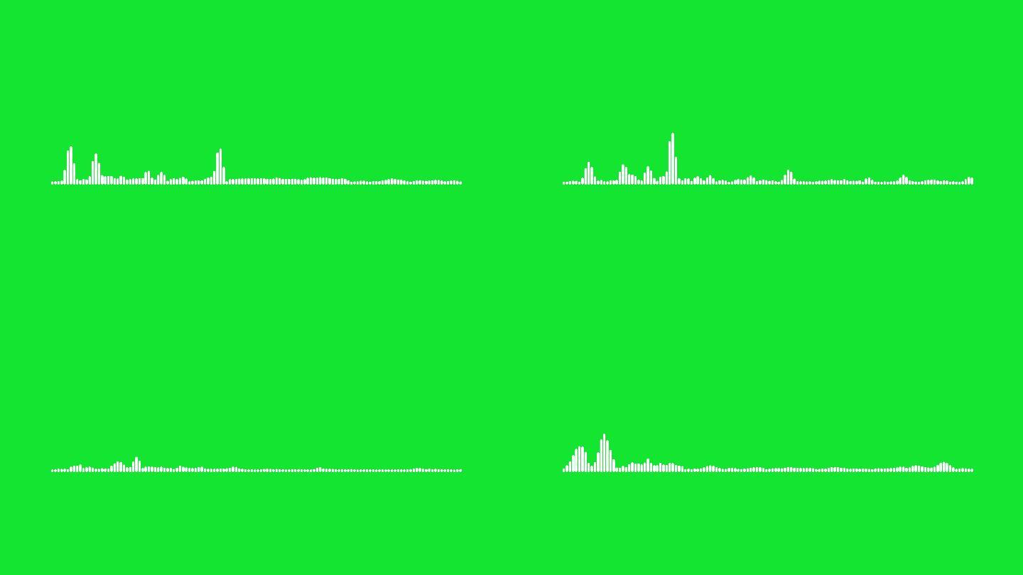 绿色背景上的4K简单均衡器