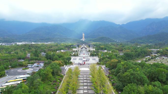 九华山地藏王菩萨航拍