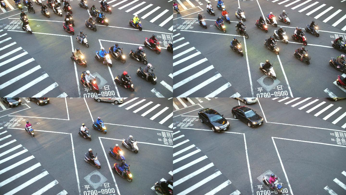 台北十字路口的慢镜头