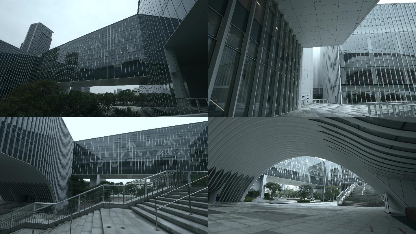 光明艺术中心玻璃建筑写字楼群 科技商务区