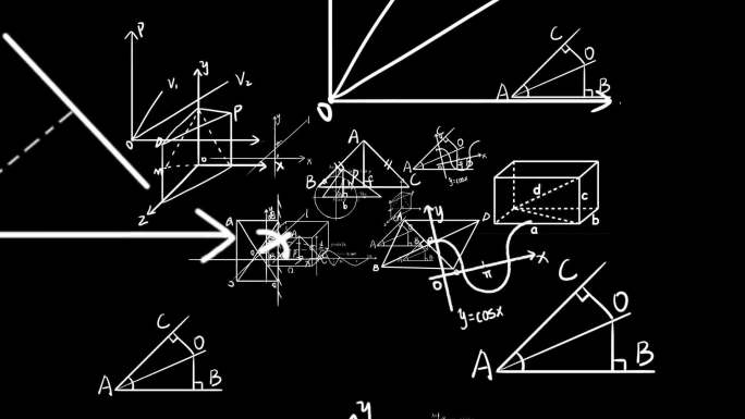 数学图形转场视频