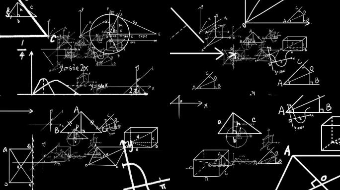 数学图形转场视频