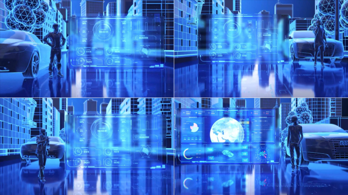 【原创】3D科技城市数据图文展示