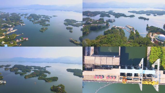 4K航拍湖北陆水湖国家级风景区