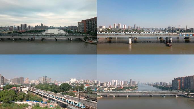 广州珠江大桥和地铁交通