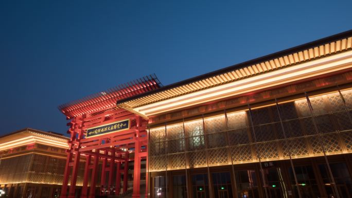 四川国际旅游交易博览中心大范围延时