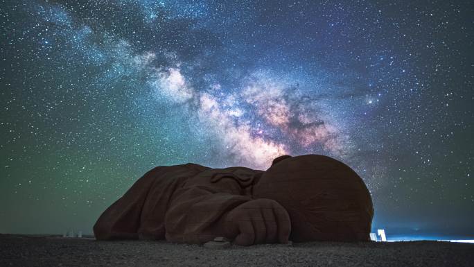 瓜州大地之子星空银河