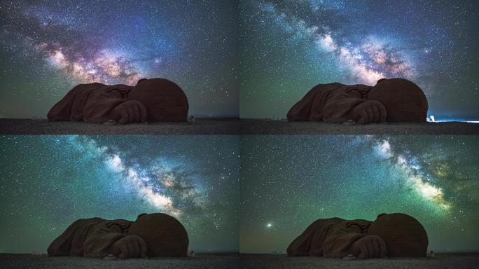 瓜州大地之子星空银河