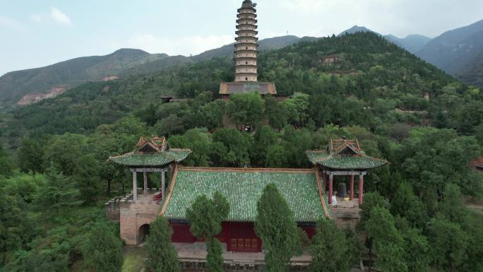 航拍山西永济万固寺_2160p