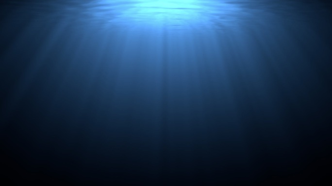 阳光直射晃动的水面 水下产生晃动的光线