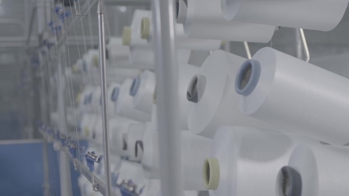 纺织厂 织布机 纺织 服装厂 线