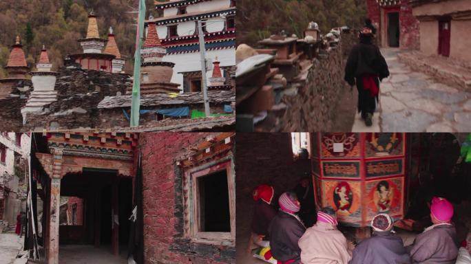 高清拍摄原始藏族寺庙1