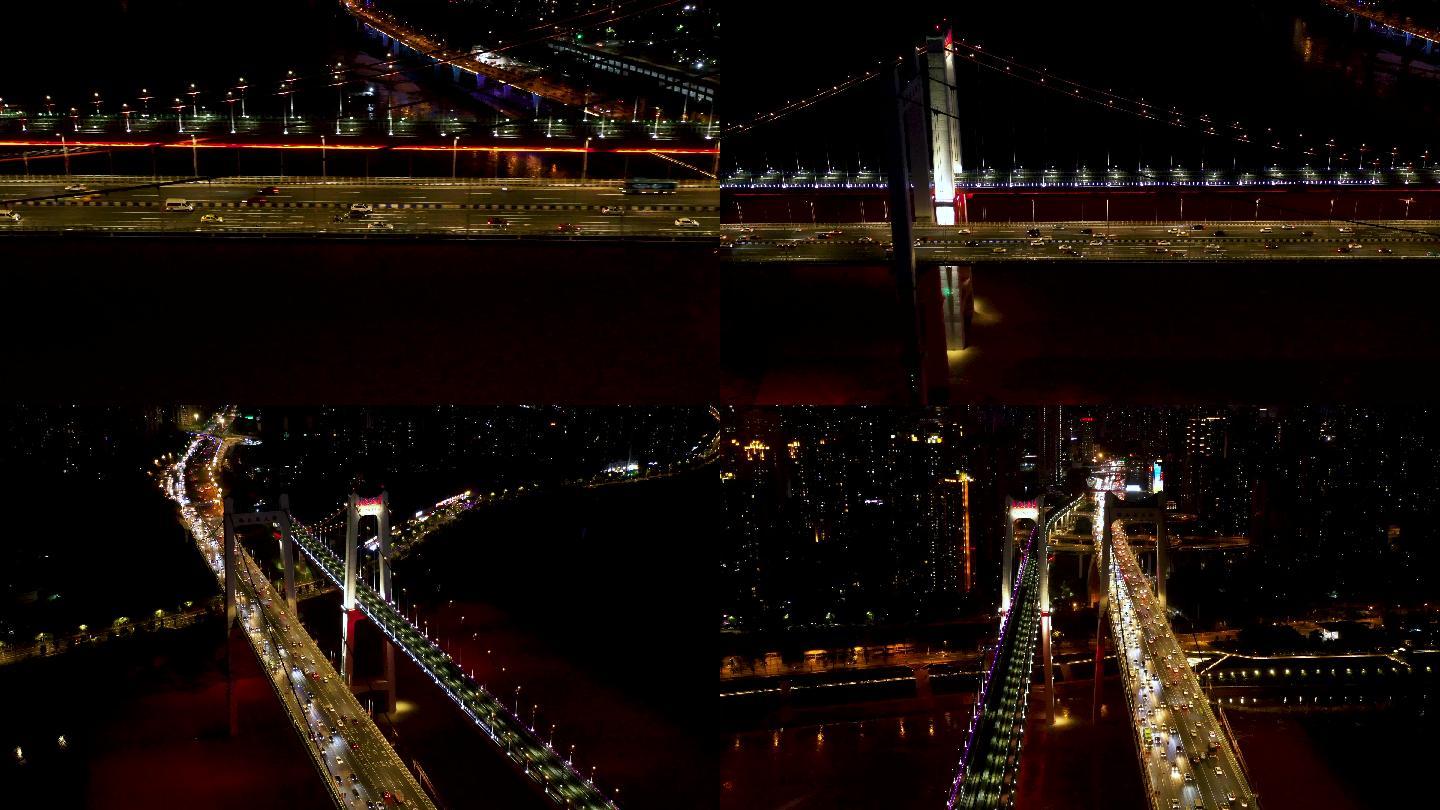 重庆鹅公岩大桥车辆行驶带入感视觉航拍