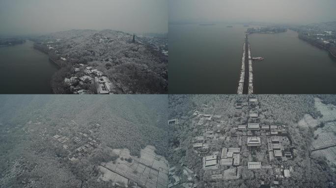 保俶塔断桥灵隐雪景