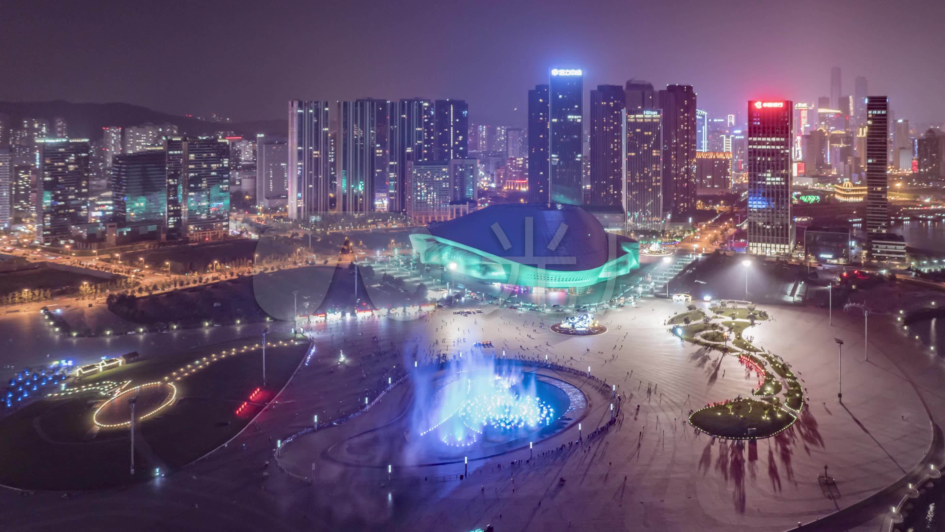 大连东港城市夜景